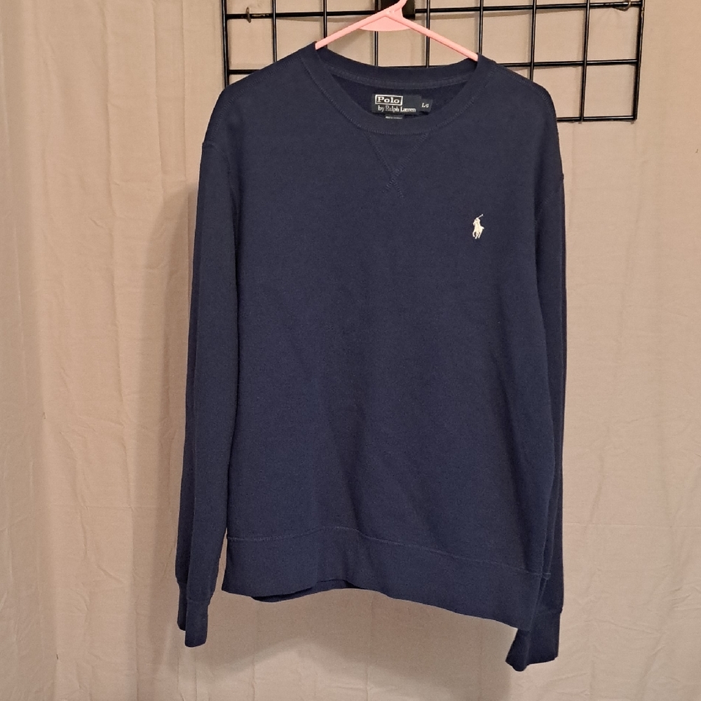 Ralph Lauren Classic Blue Crewneck Sweater